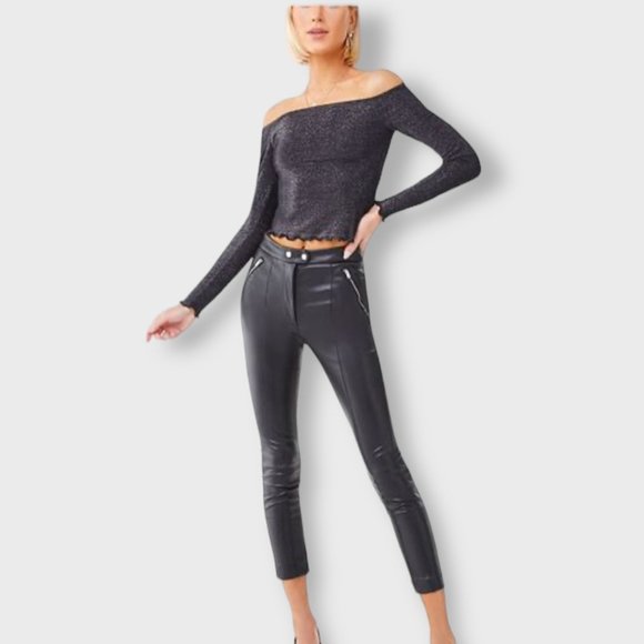 Metallic Lettuce-Edge Top - Picture 2 of 6